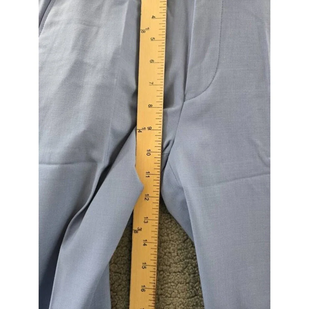 Bar III Wool Blend Slim-Fit Suit Pants Men's 29X30 Light Blue Button Closure